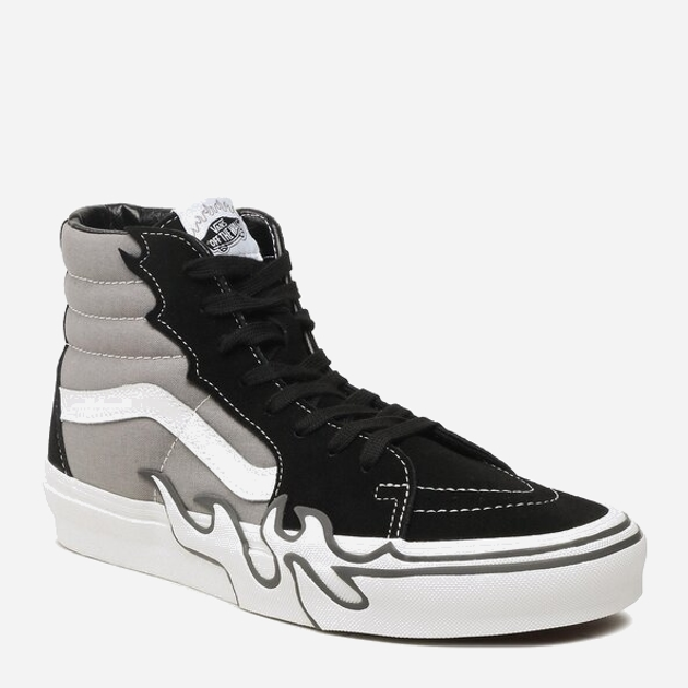 Tenisówki męskie materiałowe wysokie Vans Sk8 Hi Flame VN0005UJBGF1 44 (10.5US) 28.5 cm Szare (196571276989) - obraz 2