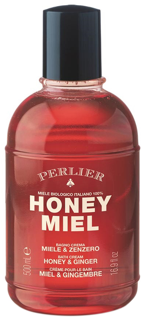 Żel pod prysznic Perlier Honey Miel Honey and Ginger Bath Cream 500 ml (8009740889274) - obraz 1