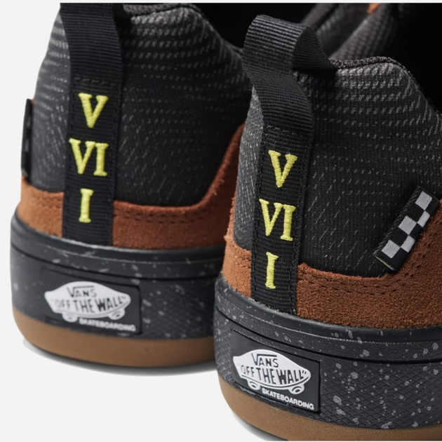 Жіночі кеди низькі Vans Zahba Zion Wright VN0007QQBF01 37 (5.5US) 23.5 см Коричневий/Чорний (196571288272) - зображення 4