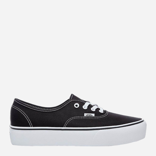 Tenisówki damskie materiałowe na platformie do kostki Vans Authentic Platform 2.0 VN0A3AV8BLK1 36 (6US) 22.5 cm Czarne (190849397796) - obraz 1