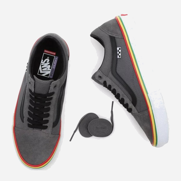 Tenisówki męskie do kostki Vans Skate Old Skool VN0A5FCBBGF1 41 (8.5US) 26.5 cm Szare (196571238895) - obraz 3