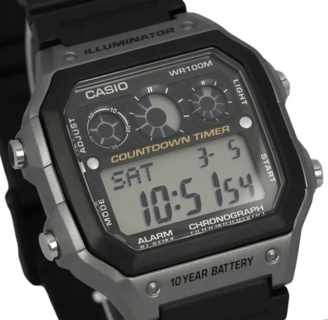 Чоловічий годинник Casio AE-1300WH-8AVEF - Фото 3 Чоловічий годинник Casio AE-1300WH-8AVEF - зображення 3