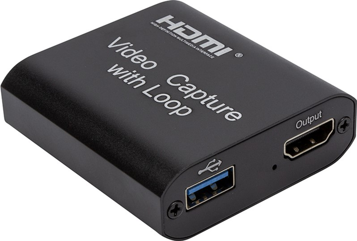 Зовнішня карта відеозахоплення PowerPlant HDMI 4k/30hz (HDVC3) (CA914142) - зображення 2