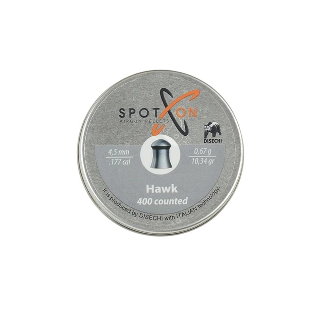 Кулі свинцеві Spoton Hawk 0,67 г 400 шт - зображення 1