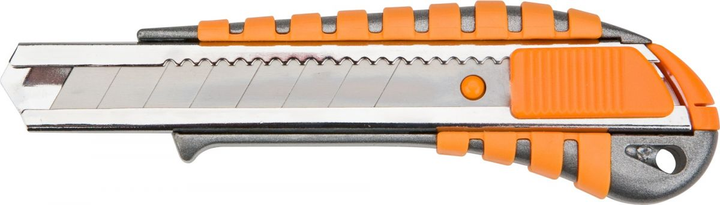 Ніж Neo Tools, сегментоване лезо 18мм, корпус двокомпонентний, 155мм - изображение 1