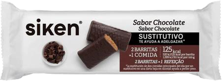 Батончик Siken Barrita Sustitutiva Chocolate 40 г (8424657105512) - зображення 1