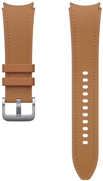 Pasek Samsung Hybrid Eco-Leather Band (M/L) do Samsung Galaxy Watch 4/4 Classic/5/5 Pro/6/6 Classic Camel (ET-SHR96LDEGEU) - obraz 1