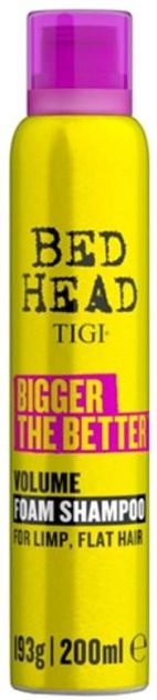 Акция на Шампунь-пінка Tigi Bed Head Bigger The Better Volume Foam Shampoo для Об’єму волосся 200 мл от Rozetka