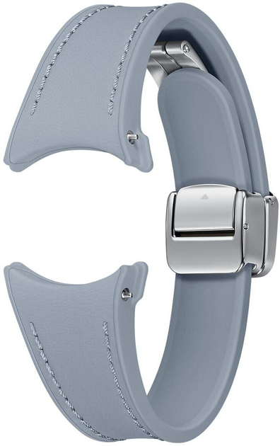 Ремінець Samsung D-Buckle Hybrid Eco-Leather Band (S/M) для Samsung Galaxy Watch 4/4 Classic/5/5 Pro/6/6 Classic Blue (ET-SHR93SLEGEU) - зображення 1