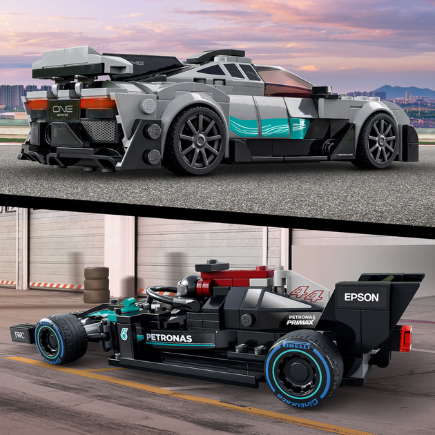Конструктор LEGO Mercedes-AMG F1 W12 E Performance та Mercedes-AMG Project One 564 деталі (76909) - зображення 6