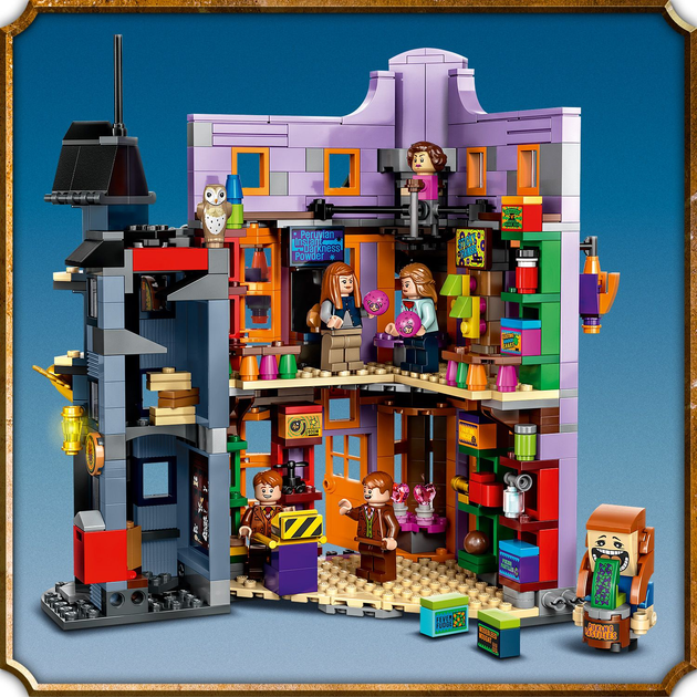 Zestaw klocków LEGO Harry Potter Ulica Pokątna: Magiczne dowcipy Weasleyów 834 elementy (76422) - obraz 6