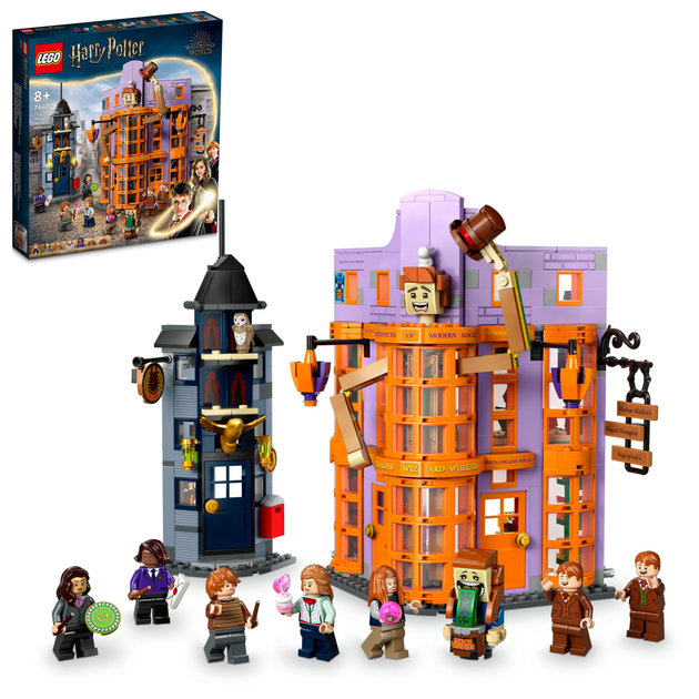 Zestaw klocków LEGO Harry Potter Ulica Pokątna: Magiczne dowcipy Weasleyów 834 elementy (76422) - obraz 9
