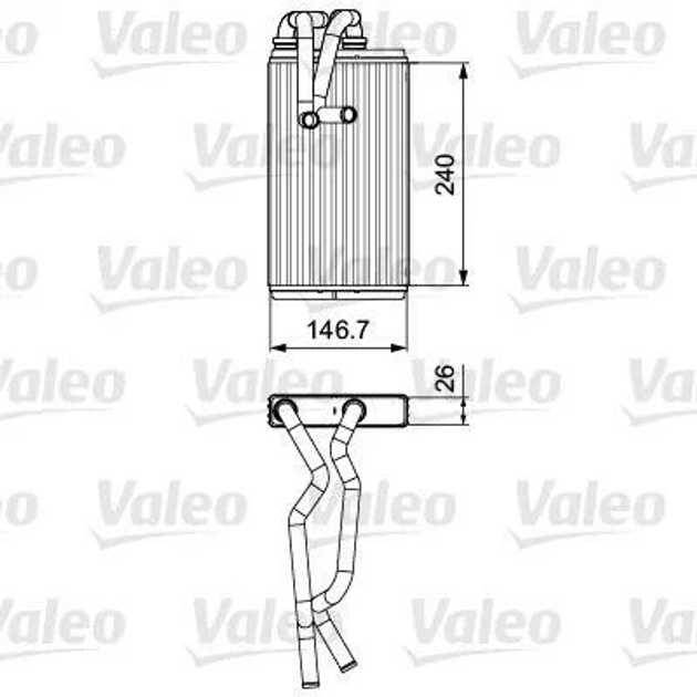 Радіатор пічки Valeo (811525) - зображення 1