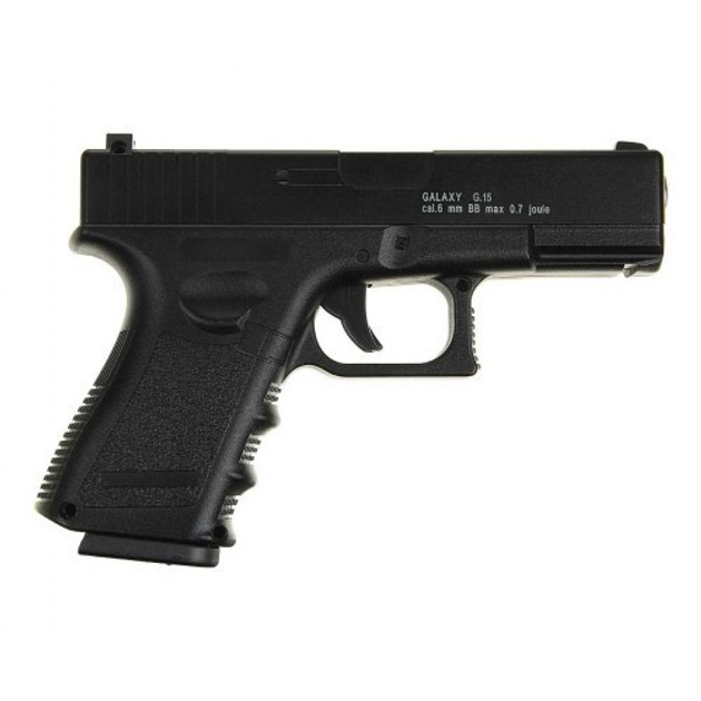 Страйкбольный пистолет Galaxy Glock 17 металл черный - изображение 1