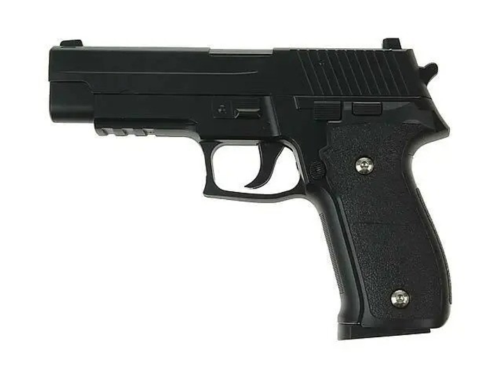 Страйкбольний пістолет Galaxy Sig Sauer 226 метал чорний - зображення 2