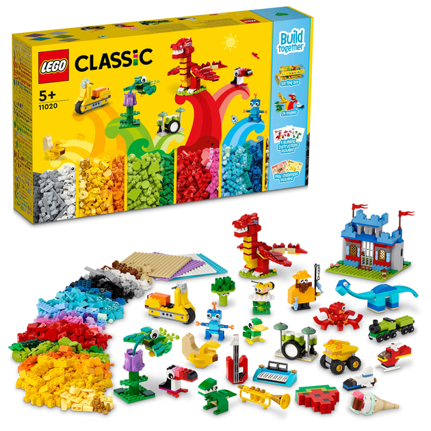 Zestaw klocków LEGO Classic Wspólne budowanie 1601 element (11020) - obraz 9