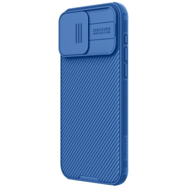 Чехол со шторкой для камеры NILLKIN CamShield Pro для iPhone 15 Pro - Blue - изображение 2