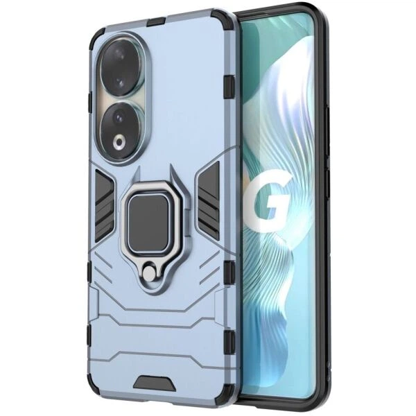 Чохол з підставкою Deexe Hybrid Case для Honor 90 - Blue - зображення 2