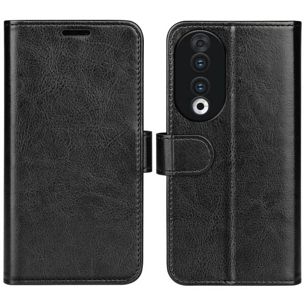 Классический чехол-книжка Deexe Wallet Style для Honor 90 - Black - Фото 1 Классический чехол-книжка Deexe Wallet Style для Honor 90 - Black - изображение 1