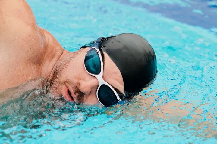 Окуляри для плавання Speedo Biofuse 2.0 Синьо-білі Уні OSFM (8-00233214502) (5059937275550) - зображення 2