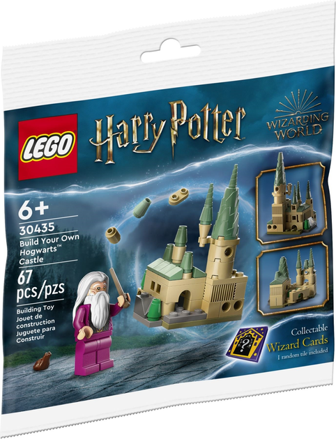 Zestaw klocków LEGO Harry Potter Zbuduj swój własny zamek Hogwart 62 elementy (30435) - obraz 1