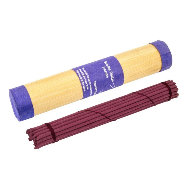 Благовония Бутанские B Zim-poe B Boudha Tibetan Incense Бамбуковый ролл 23х4х4 см (12616) - Фото 1 Благовония Бутанские B Zim-poe B Boudha Tibetan Incense Бамбуковый ролл 23х4х4 см (12616) - изображение 1