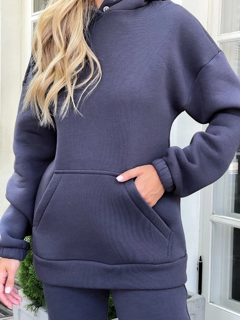 Костюм "Style" (unisex / турецький футер) Мод. ТЕВ-7711, графітовий ,розмір 44-46 - зображення 2