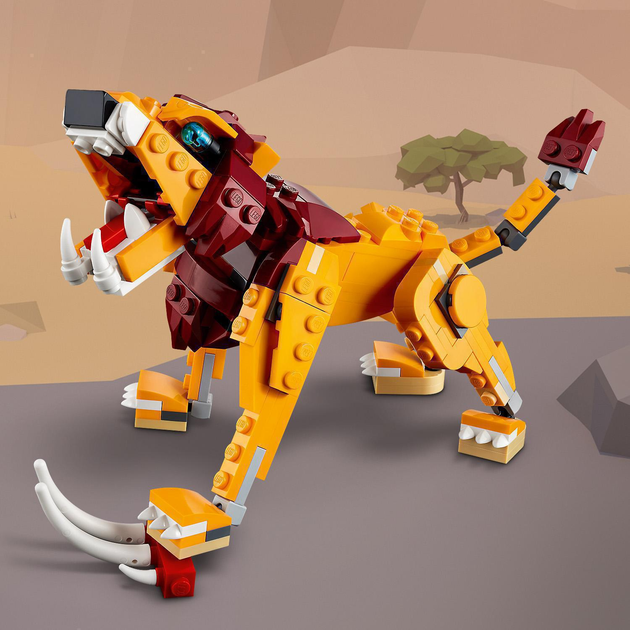 Конструктор LEGO Creator Дикий лев 224 деталі (31112) - зображення 6