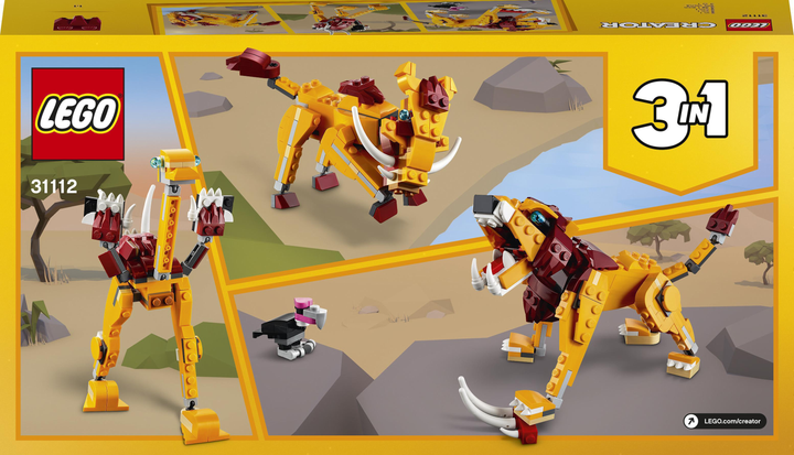 Конструктор LEGO Creator Дикий лев 224 деталі (31112) - зображення 10