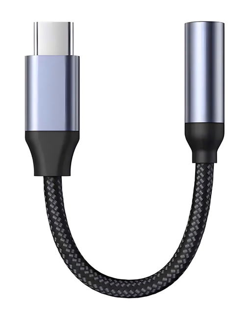 Кабель аукс Mini-jack 3.5 mm на Type-C переходник адаптер на USB-C для ...