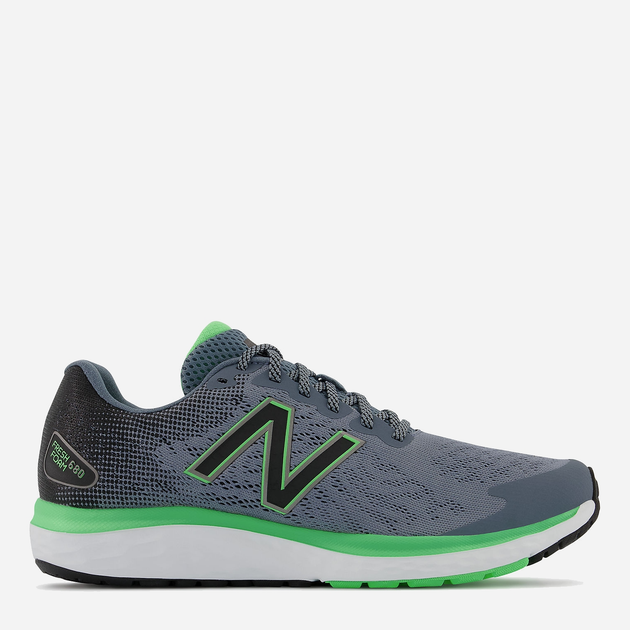 Чоловічі кросівки для бігу New Balance 680 M680CG7 44 (10US) 28 см Сірий/Зелений (195907662359) - зображення 1