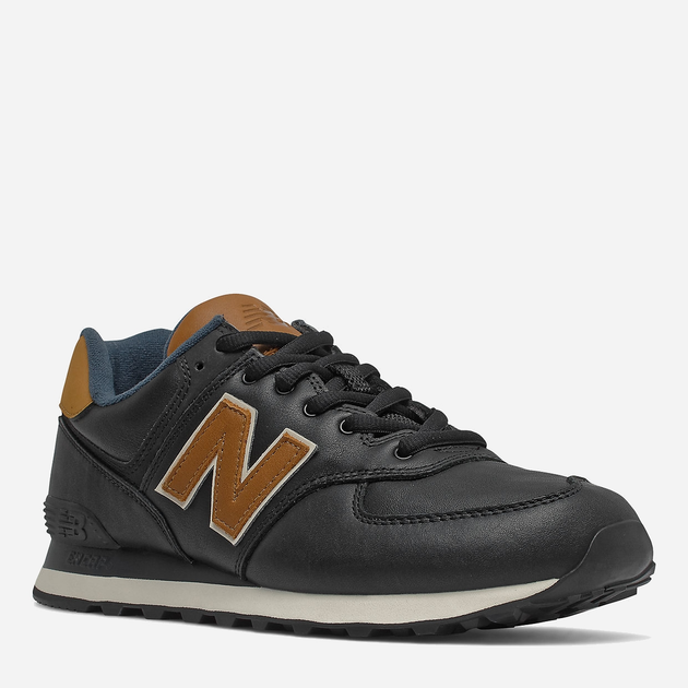 Buty sportowe męskie do kostki New Balance 574 ML574OMD 45.5 (11.5US) 29.5 cm Czarny/Brązowy (739980521334) - obraz 2