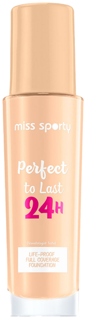 Podkład Miss Sporty Perfect To Last 24H Foundation 101 Golden Ivory 30 ml (3614226657398) - obraz 1