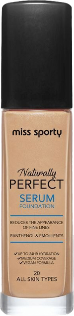 Тональна основа Miss Sporty Naturally Perfect Serum Foundation 20 30 мл (3616304555619) - зображення 1