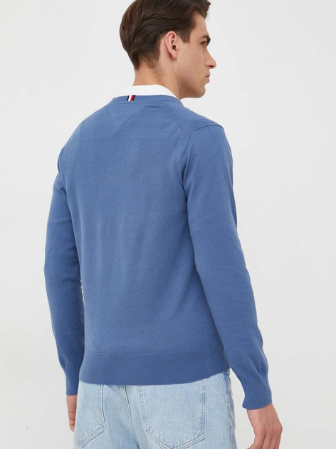 Пуловер чоловічий Tommy Hilfiger Regular Fit MW0MW22349 L Синій (8720643110646) - зображення 2