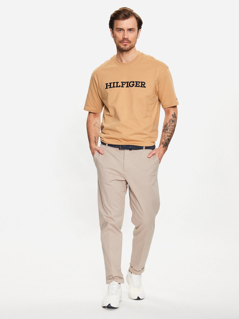 Koszulka męska Tommy Hilfiger Archive Fit MW0MW31539 2XL Classic Khaki (8720644207420) - obraz 3