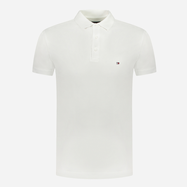 Koszulka polo męska Tommy Hilfiger Regular Fit MW0MW31547 M Biała (8720644180563) - obraz 4