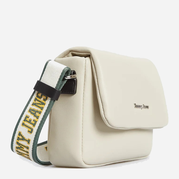 Torebka listonoszka damska Tommy Hilfiger Tjw City Girl Flap Crossover AW0AW14965 Bleached Stone (8720644246207) - obraz 3