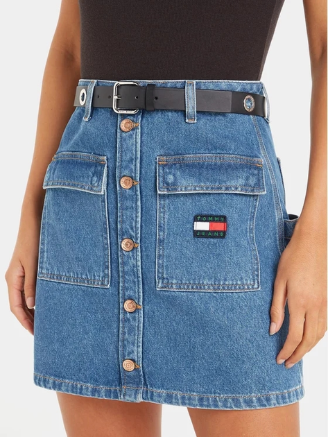 Pasek damski skórzany Tommy Hilfiger Tjw City Girl Belt AW0AW15112 95 cm Czarny (8720644252949) - obraz 3