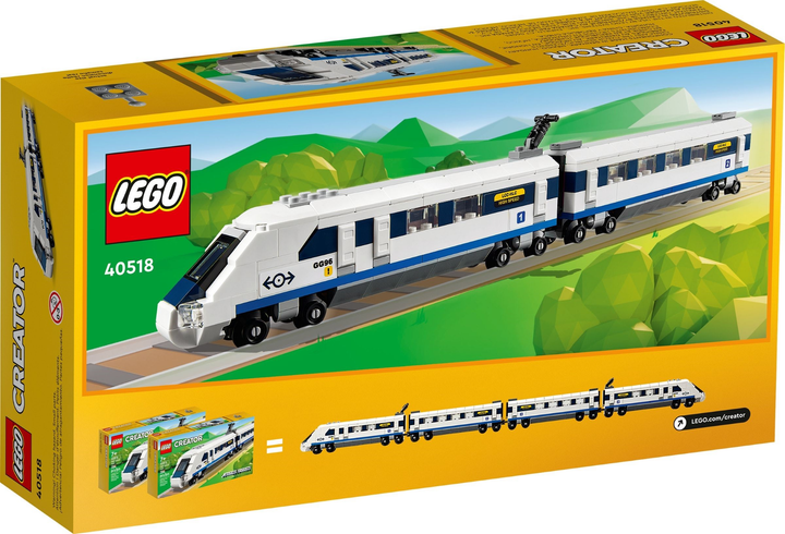 Zestaw klocków LEGO Creator Expert Pociąg szybkobieżny 284 elementy (40518) - obraz 4