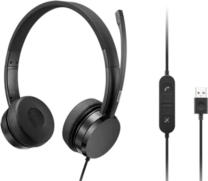 Навушники Lenovo USB-A Wired Stereo On-Ear (4XD1K18260) - зображення 1