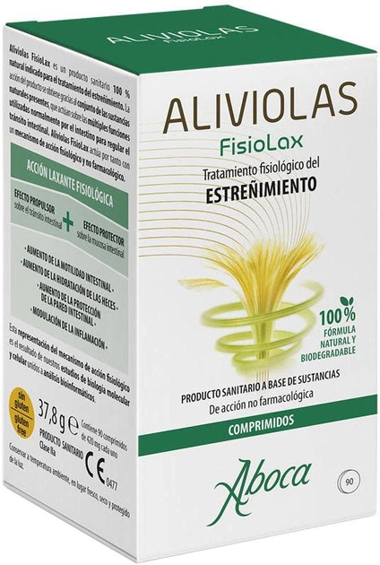 Средство от запора Aboca Aliviolas Fisiolax 90 таблеток (8032472021070) - изображение 1