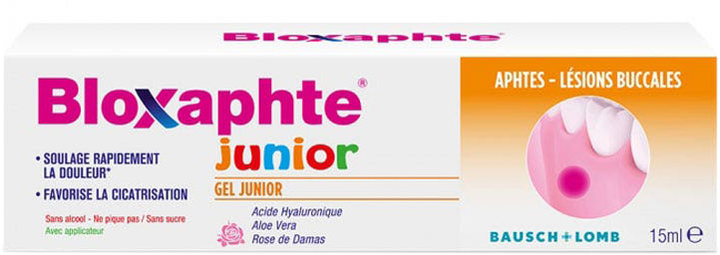 Гель для детей Bausch & Lomb Bloxaphte Aftas Junior Gel 15 мл (8470001995452) - изображение 1