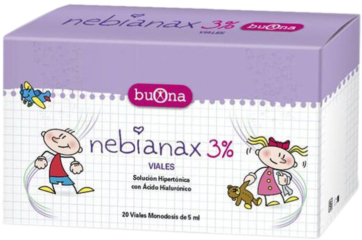 Назальний спрей Buona Nebianax 3% 20 Vials 5 мл (793579894575) - зображення 1