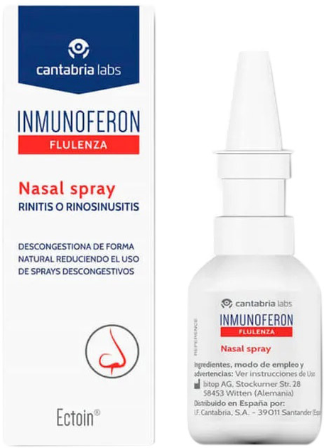 Назальный спрей Cantabria labs Inmunoferon Flulenza Nasal Spray 20 мл (8470001925893) - изображение 1