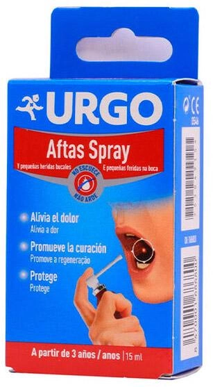 Спрей для лечения афт Urgo Aftas Spray 15 мл (8470001686800) - изображение 1