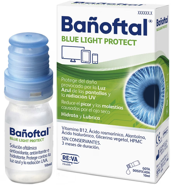 Капли для глаз Banoftal Protect Blue Light 10 мл (8436540335074) - изображение 1
