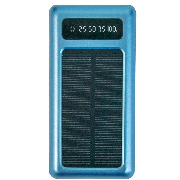 Повербанк Power bank 20 000 mAh с переходниками c фонариком с солнечною ...
