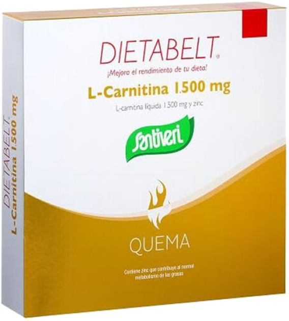 Suplement diety Santiveri Dietabelt L-Carnitine Burn 10 fiolek (8412170037700) - obraz 1