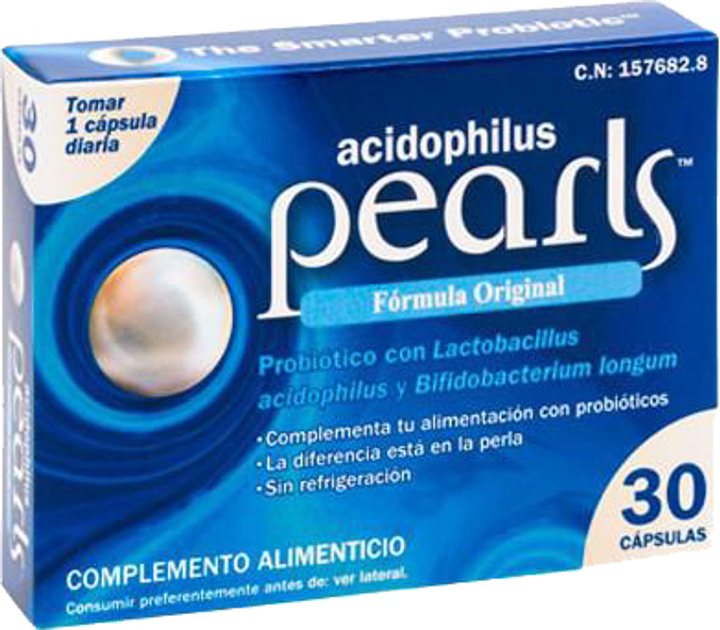 Пробіотик Pearls Solaray Vegan Acidophilus 30 капсул (8431078050116) - зображення 1